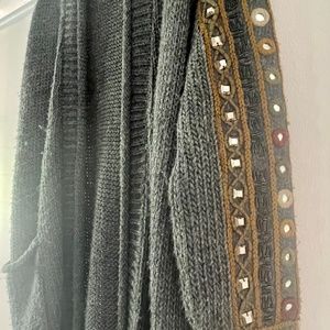 Vintage Zara bling cardigan oversized mid length as medium